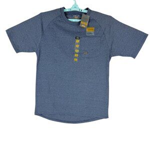Ariat Rebar Men's Short Sleeve Crew Neck Navy Heather T-Shirt Size L NWT